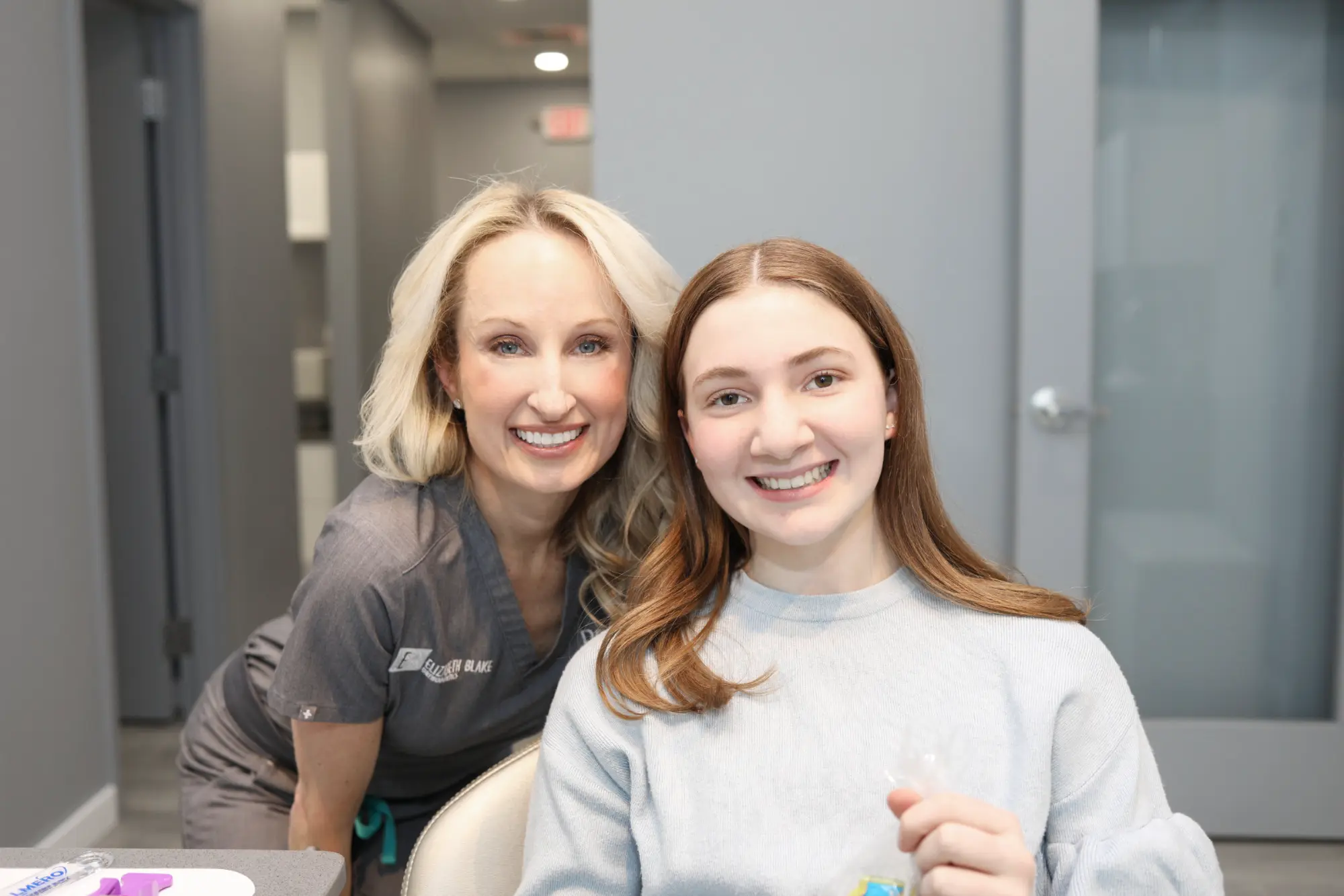 Beginning orthodontic treatment at Elizabeth Blake Orthodontics in Hopkinton, MA